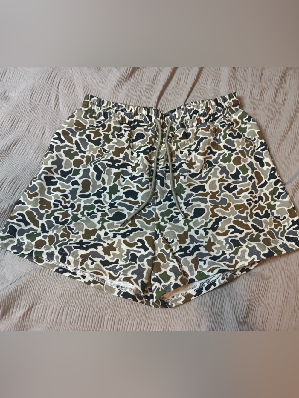 Women’s Camouflage Athletic Drawstring Shorts - Duck Drake Camo